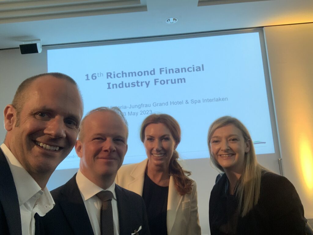 Richmond Financial Industry Forum, Interlaken 2023 with Helge Hansen, Dagmar Kamber Borens and Norma Byrne